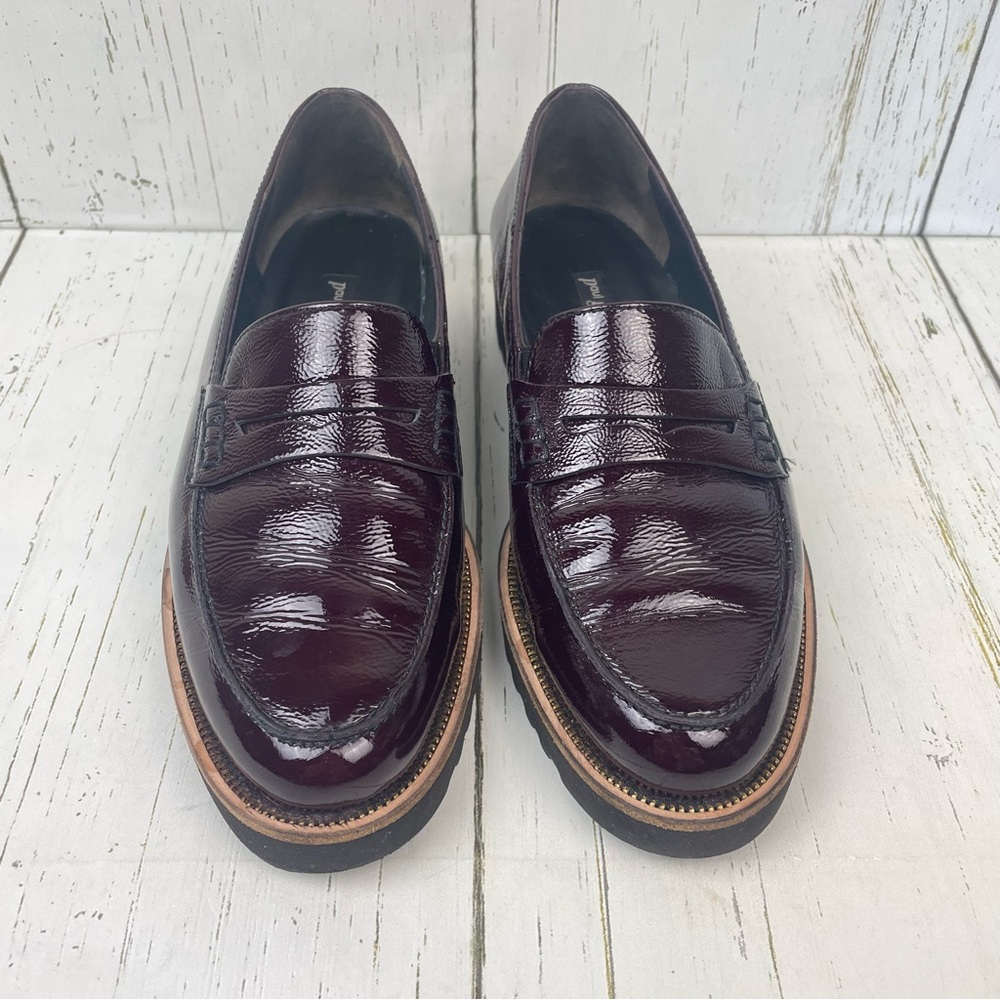 Paul Green Carmel Crinkle Leather Loafers - Picture 1 of 16